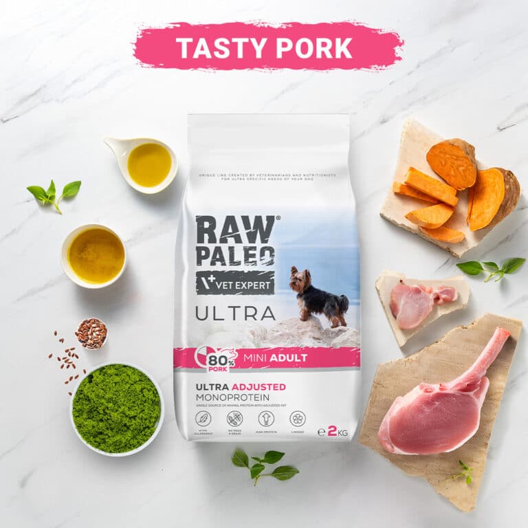 Hundefutter Raw Paleo Schwein Mini Adult