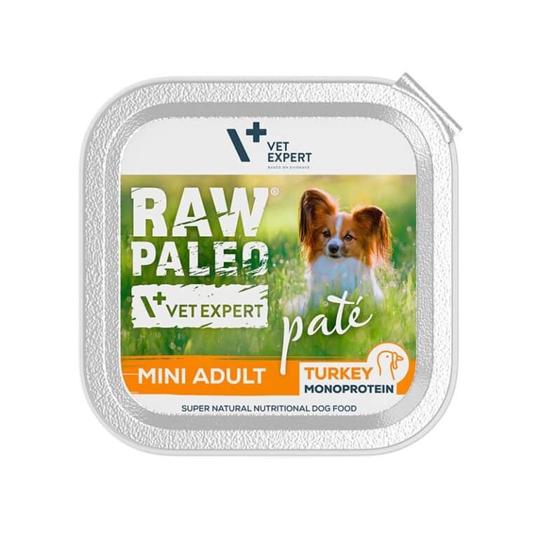 Hundenassfutter – Raw Paleo Mini Adult Truthahn 6 x 150g