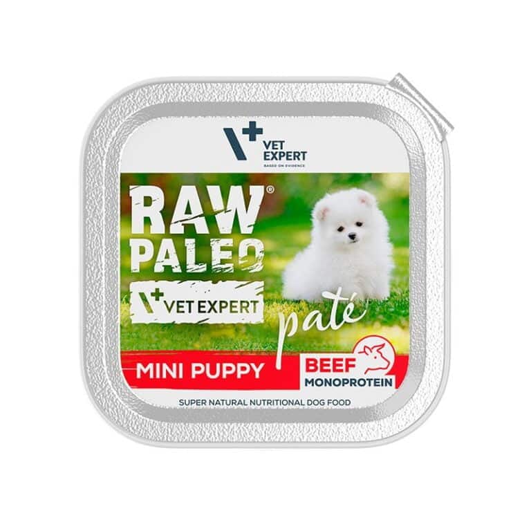 Hundenassfutter – Raw Paleo Mini Puppy Rind 6 x 150g