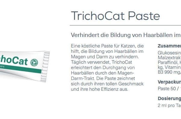 Nahrungsergänzung VetExpert TrichoCat Malzpaste Haarballe