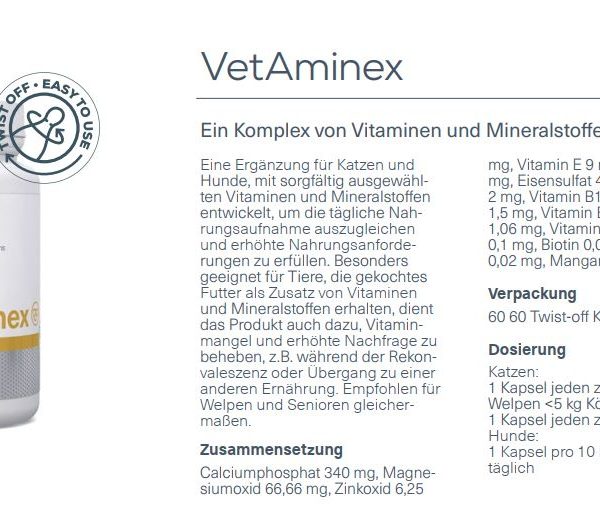 Nahrungsergänzung – VetExpert VetAminex Vitamine Hund