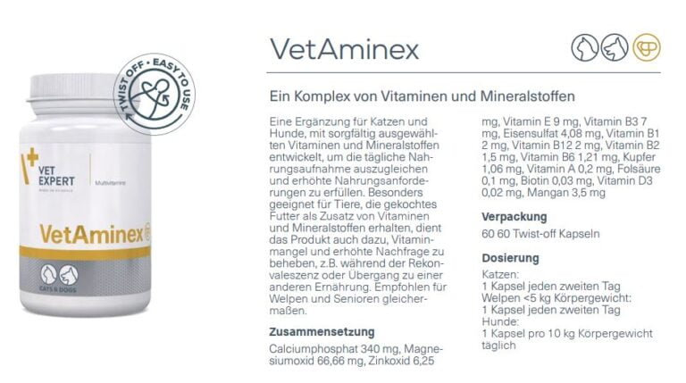 Nahrungsergänzung – VetExpert VetAminex Vitamine Hund
