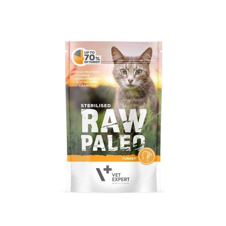 Raw Paleo Katzenfutter für kastrierte Katzen Raw Paleo Truthahn