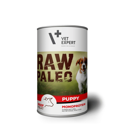 VetExpert Puppy Rind Nassfutter Premium getreidefreies Hundefutter, Alleinfuttermittel, Trockenfutter, Nassfutter, Hundebedarf, Hundenahrung, Hundeernährung