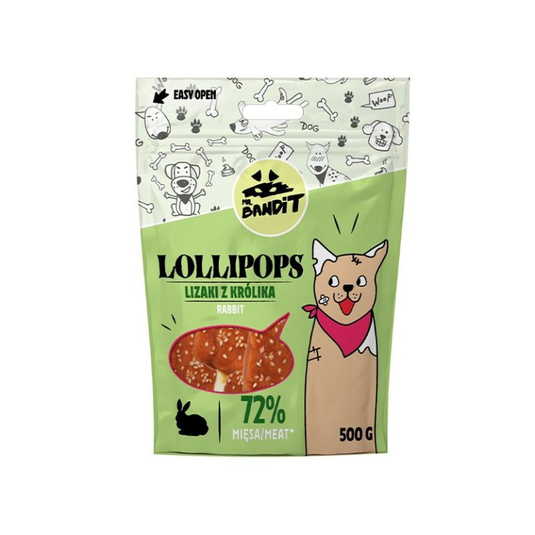 Mr. BANDIT LOLLIPOPS - Kaninchenlutscher 500g
