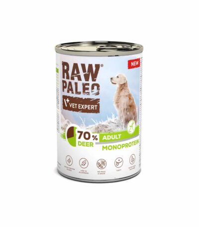 raw-paleo-adult-dog-deer-400g-Hirsch hundefutter