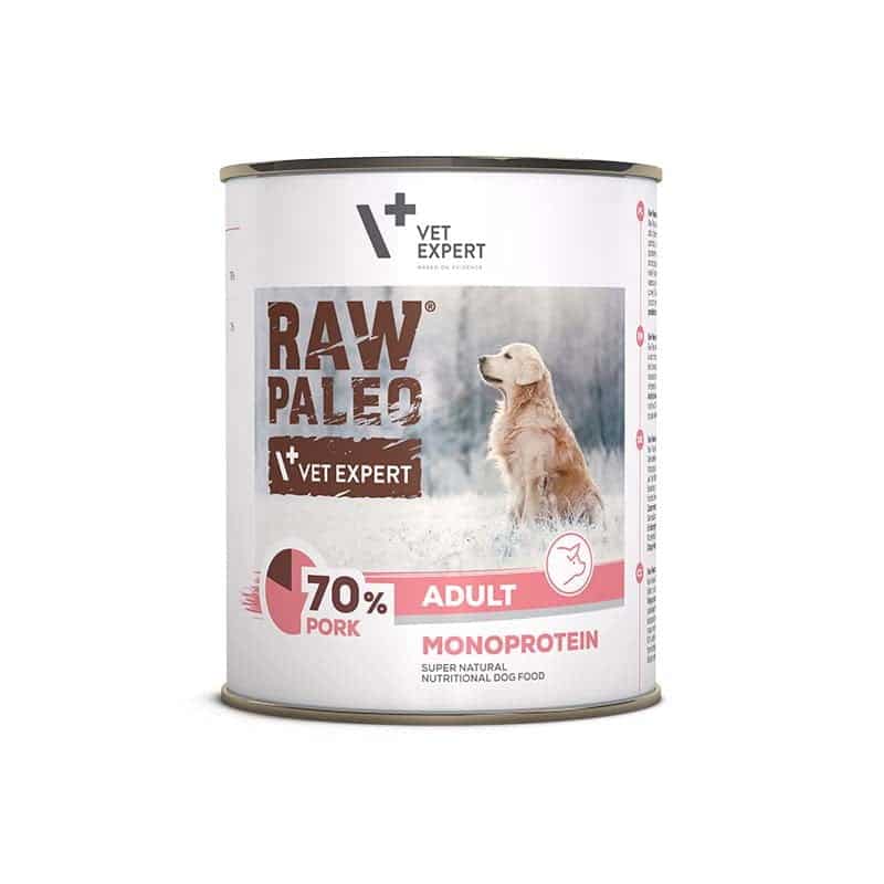 Hundenassfutter – Raw Paleo Adult Schwein 800g Dose