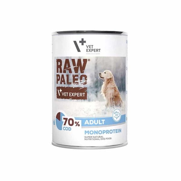 raw-paleo-adult-hundefutter-monoprotein-Kabeljau-400g
