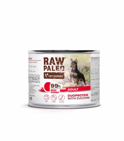 raw-paleo-beefrabbit-adult-can-hundenassfutter 200g hundefutter