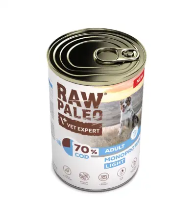 raw-paleo-cod-light-monoprotein-adult-dog-400g-hundefutter Kabeljau