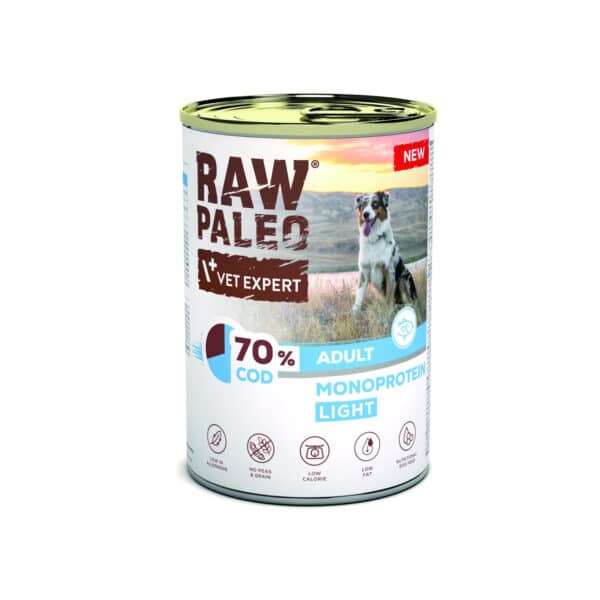 raw-paleo-cod-light-monoprotein-adult-dog-400g-hundefutter Kabeljau