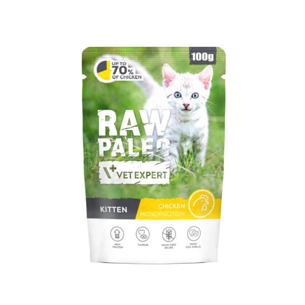 raw-paleo-kitten-cat-chicken-100g-Kittenfutter – Raw Paleo Kitten Huhn – Kittennassfutter