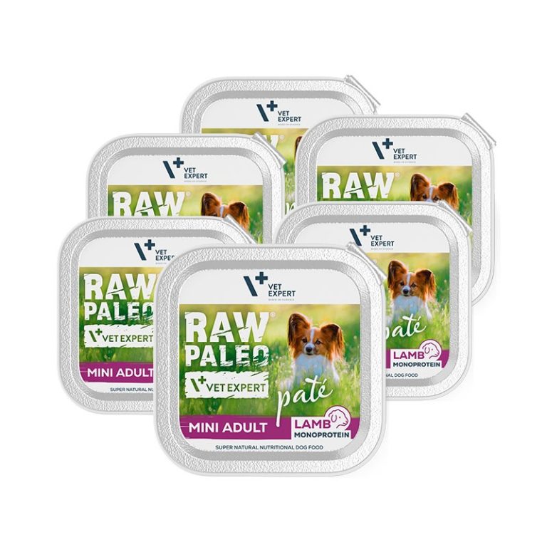 raw-paleo-pate-mini-adult-lamb-6x150g-hundefutter