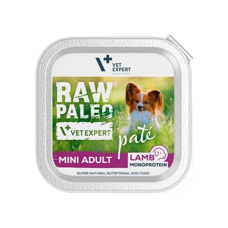 raw-paleo-pate-mini-adult-lamb-6x150g-hundefutter