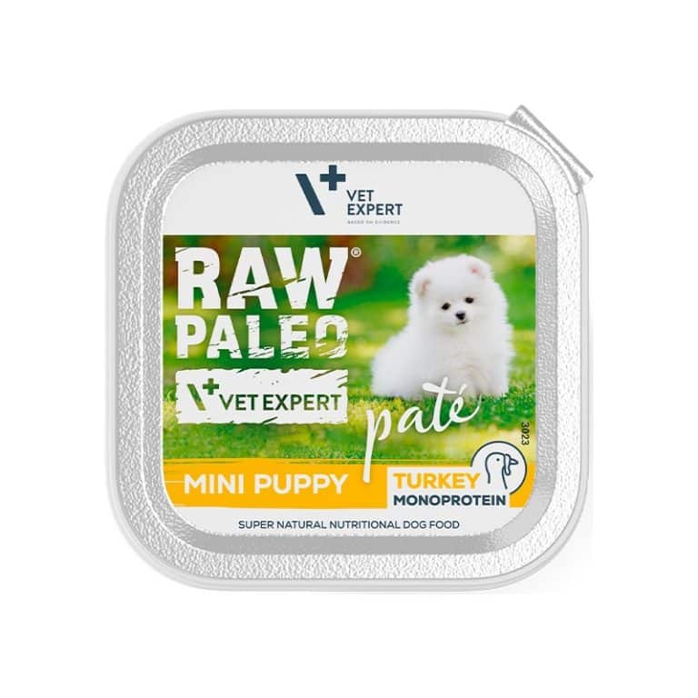 raw-paleo-pate-mini-puppy-turkey-6x150g-hundefutter