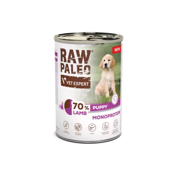raw-paleo-puppy-lamb-400g-Lamm hundefutter