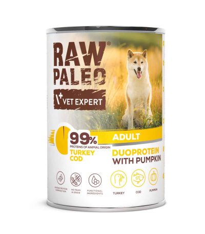 RAW PALEO Turkey&Cod Adult Can 400g