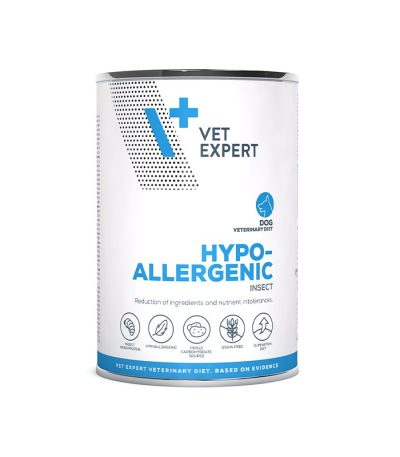 vet-expert-hypoallergenic-insect-400g-diätfutter für Hunde