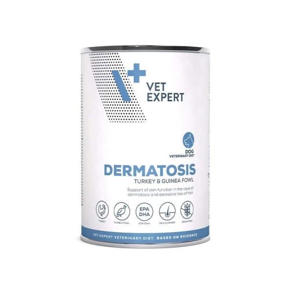vetexpert-dermatosis-dog-turkey-guinea-fowl-400g-diätfutter